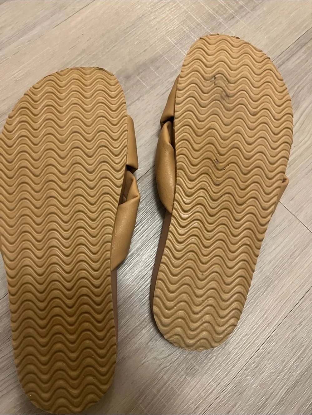J. Crew Tan Knot-Front Slide Sandals summer vacation resort